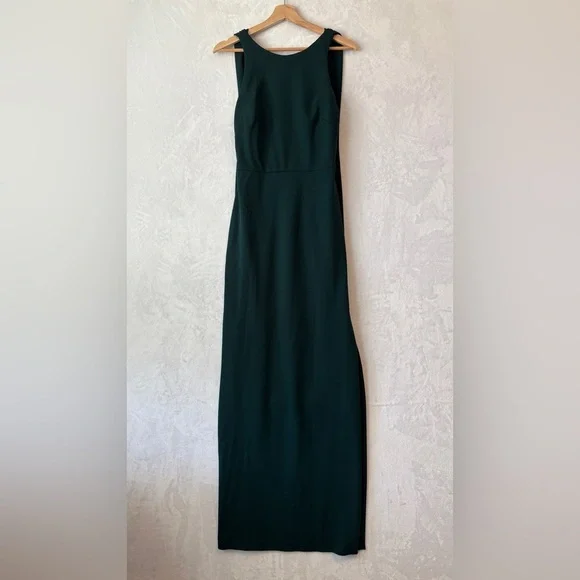 BHLDN green London Crepe Dress 4‎ - Picture 2 of 15